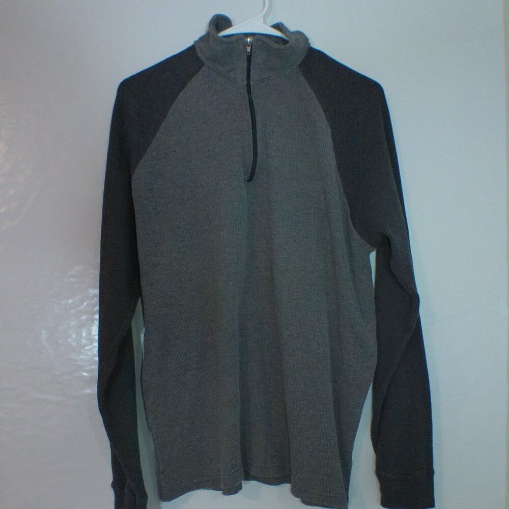 Hudson & Barrow NYC Men’s Quarter-Zip Pullover with Raglan Sleeves – XXL